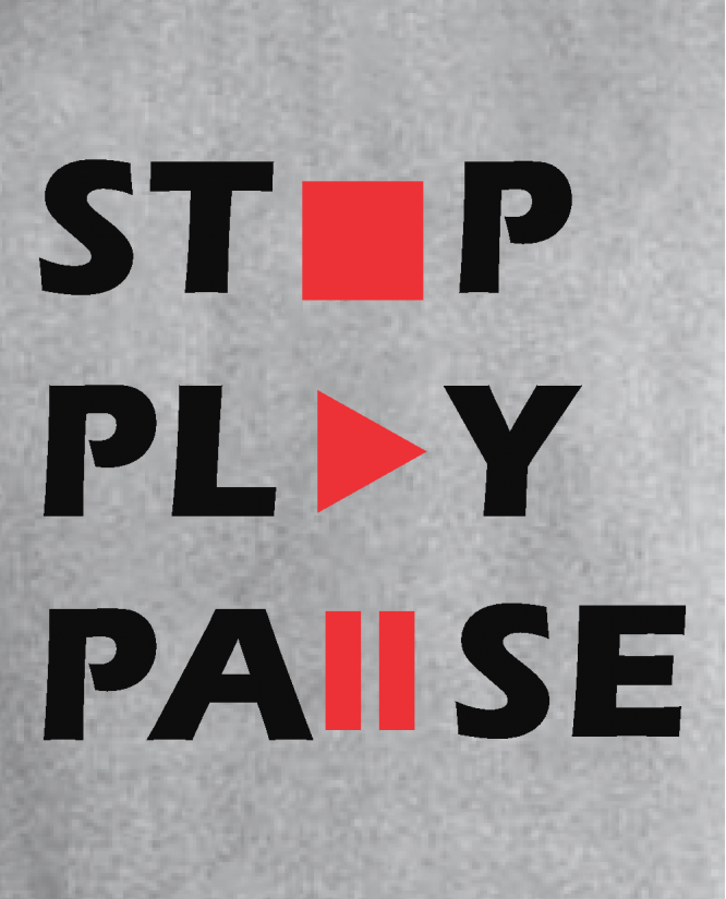 Džemperis Stop play pause